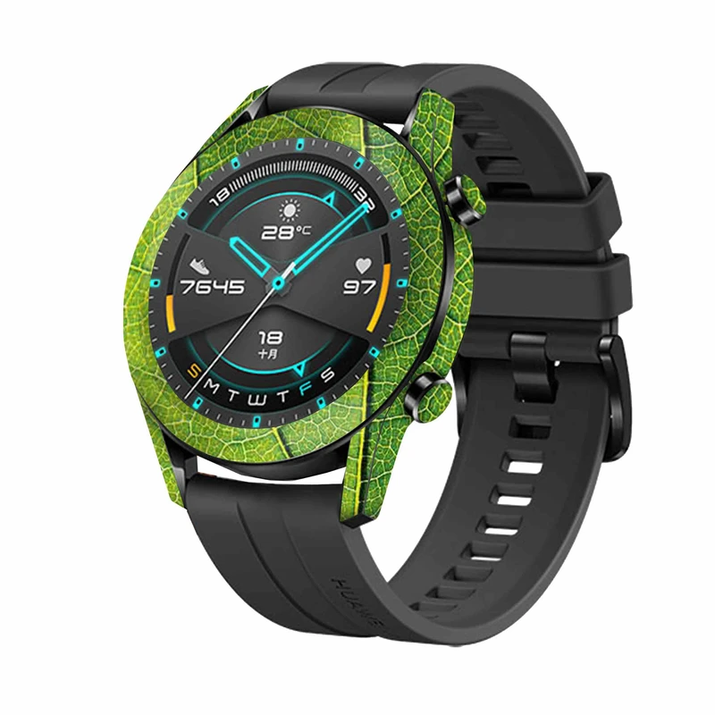 برچسب ماهوت طرح Leaf-Texture مناسب برای ساعت هوشمند هوآوی Watch GT2