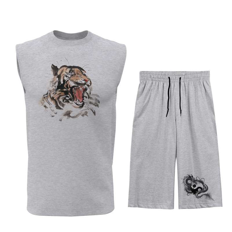 ست تاپ و شلوارک مردانه مدل T172G