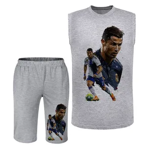 ست تاپ و شلوارک راحتی مردانه مدل رونالدو A415