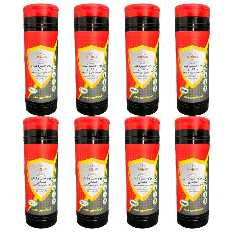 حشره کش یونیک مدل ساس کش وزن 70 گرم مجموعه 8 عددی