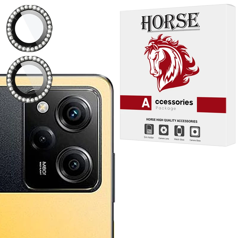 محافظ لنز دوربین شیشه‌ای هورس مدل NRIH20 مناسب برای گوشی موبایل شیائومی Poco X5 Pro 5G