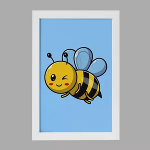 تابلو خندالو مدل حیوانات بامزه زنبور کد 25409