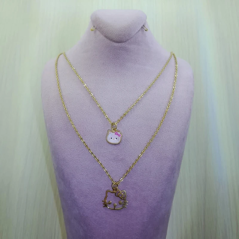 عکس شماره 9 : گردنبند دخترانه مدل کیتی طرح پیشی کد m0345