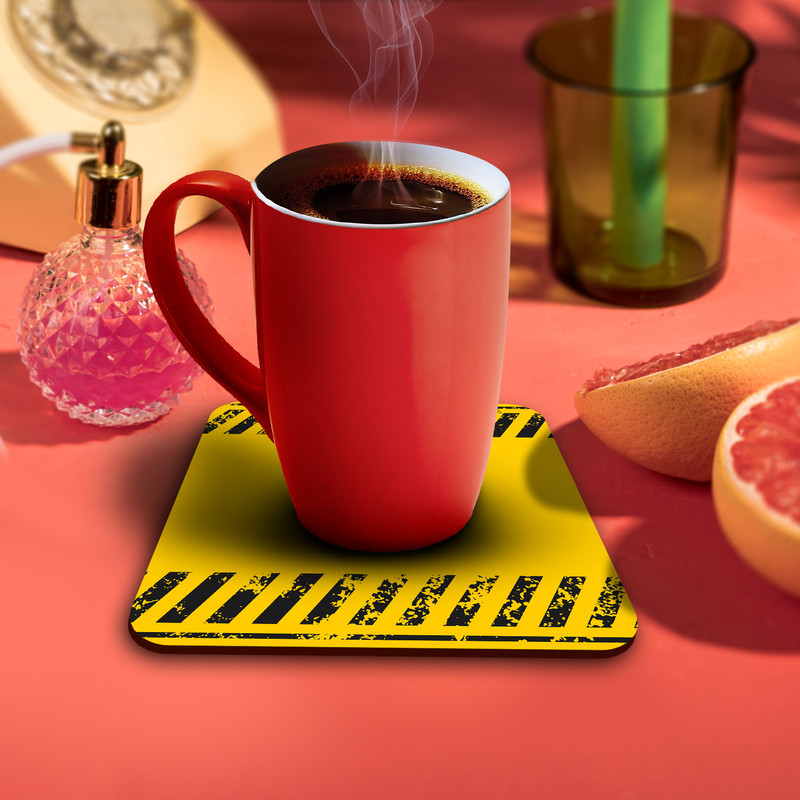 زیر لیوانی لوکسینو مدل Warning کد 75