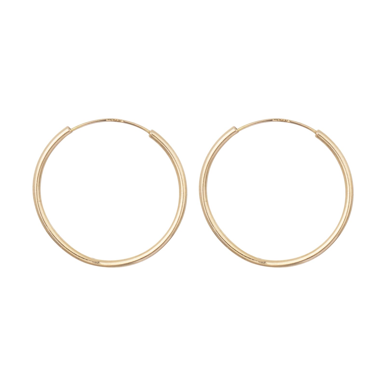 گوشواره طلا 18 عیار زنانه مایا ماهک مدل ME0872 طرح حلقه ای -  - 1