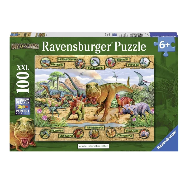 پازل 100 تکه راونزبرگر مدل Dinosaurs کد 10609