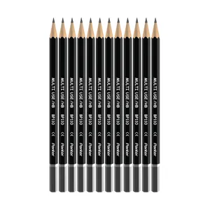 مداد مشکی پنتر مدل Multi Use Hexagonal کد BP110 بسته 12 عددی