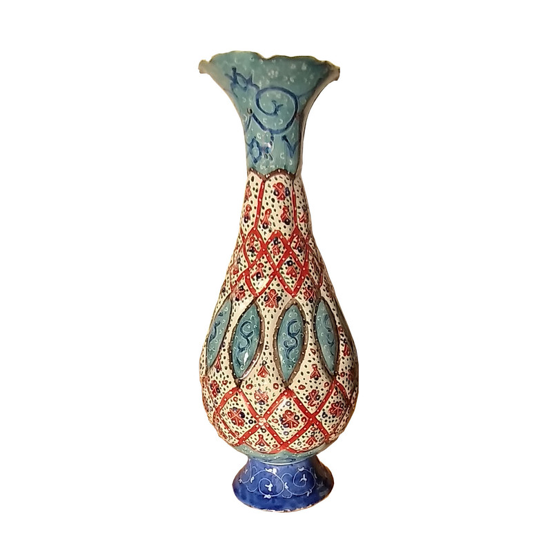 گلدان میناکاری مدل گل کد A 1116
