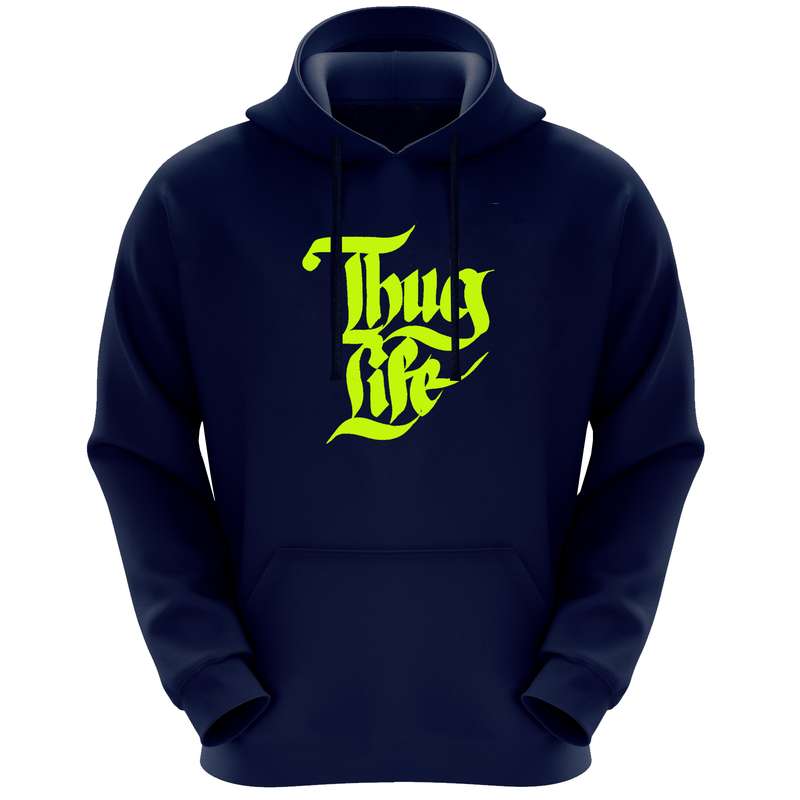 هودی زنانه مدل A02 LIFE رنگ سرمه ای