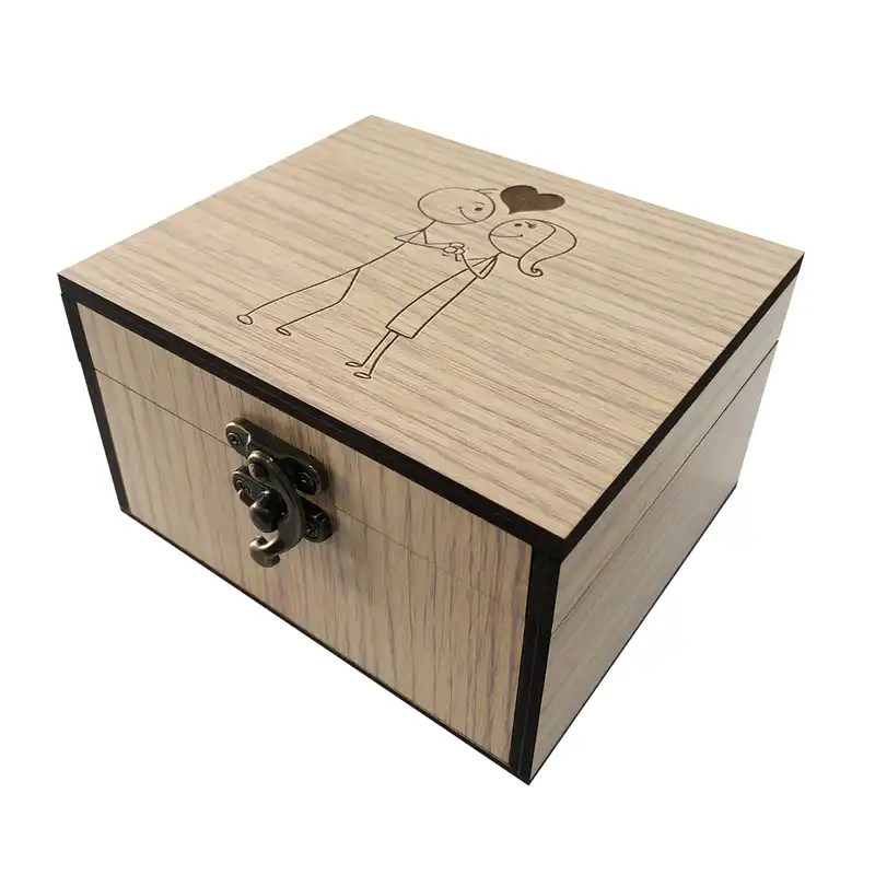 جعبه هدیه چوبی مدل b7