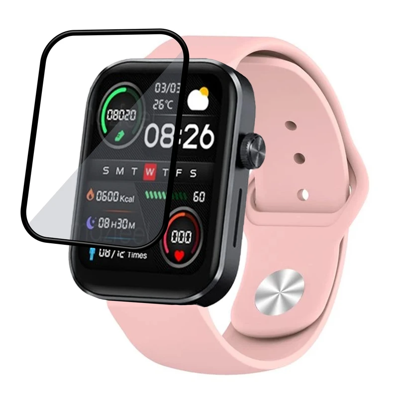 بند گوف مدل Silicon Belt PMMA مناسب برای ساعت هوشمند میبرو T1 به همراه محافظ صفحه نمایش 