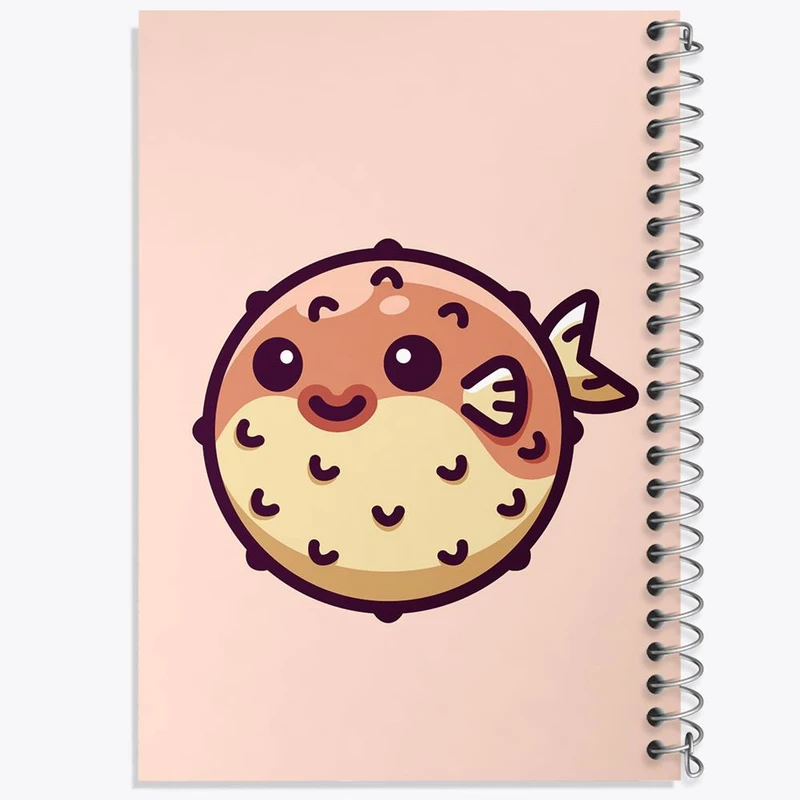 دفتر لیست خرید 50 برگ خندالو طرح حیوانات آبزی ماهی بادکنکی کد 28163