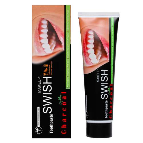 خمیر دندان سوئیش میکاپ مدل ذغالی حجم 100 میلی لیتر