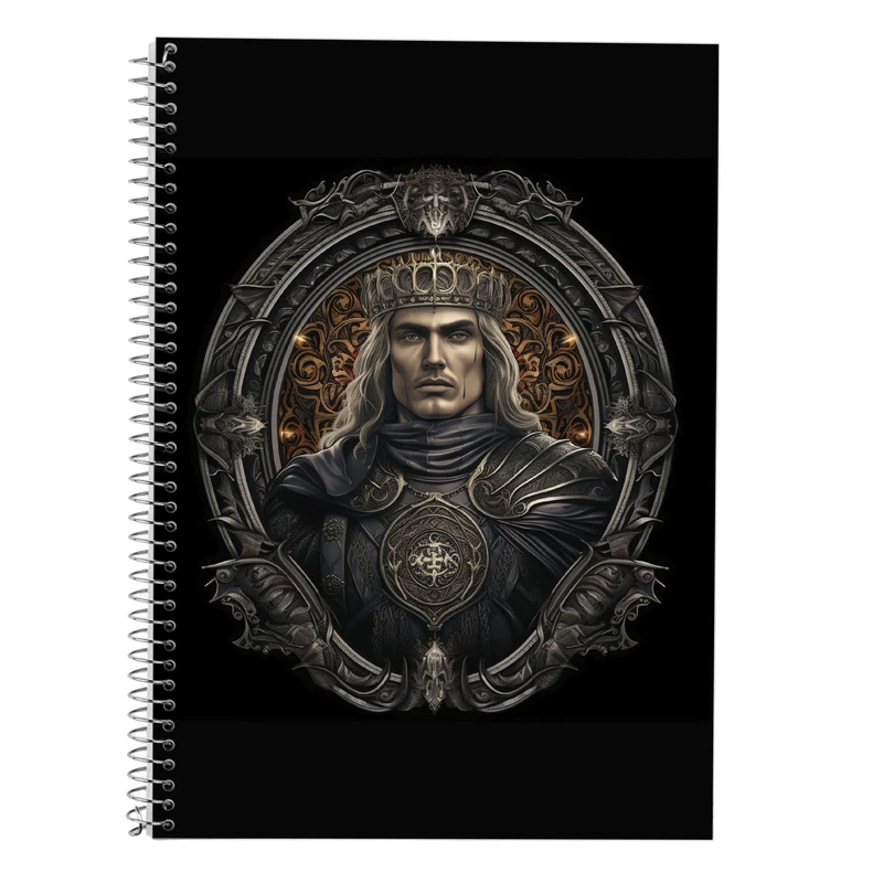 دفتر زبان 50 برگ مدوپد مدل دوخط طرح ارباب حلقه ها The Lord of the Rings کد DF3086