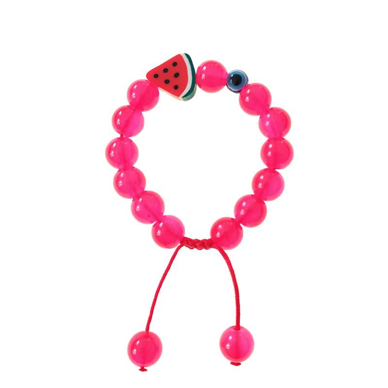 دستبند دخترانه مدل هندوانه و چشم نظر