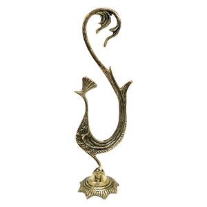دکوری برنجی مدل پرنده شانه به سر یکطرفه