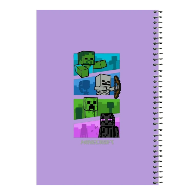 دفتر مشق 80 برگ اس جی مدل ماینکرفت کد۵   