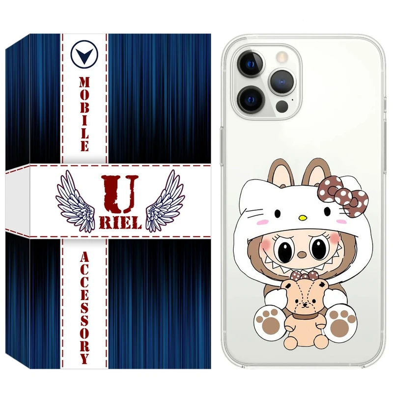 کاور یوریل مدل Clear کد 124 طرح لبوبو مناسب برای گوشی موبایل اپل iPhone 13 Pro