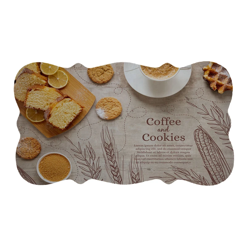 پادری طرح Coffee and Cookies کد 8243 سایز 110×60 سانتی متر
