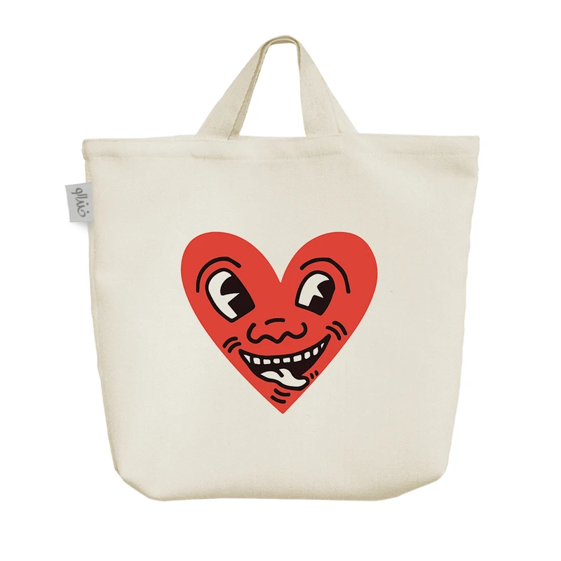 ساک خرید خندالو مدل قلب خندان کد 7046