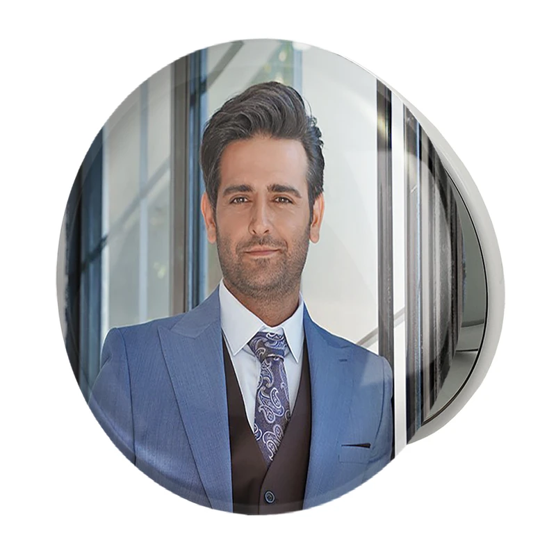 آینه جیبی خندالو طرح امیرحسین آرمان مدل تاشو کد 10430 