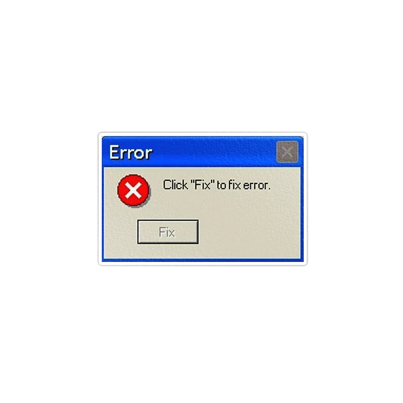    استیکر لپ تاپ ماسا دیزاین طرح ERROR  مدل STKA0059