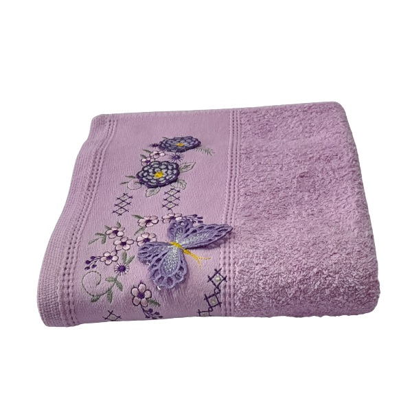 حوله دستی بهبافت آذر مدل الین 1408سایز 40x75 سانتی متر