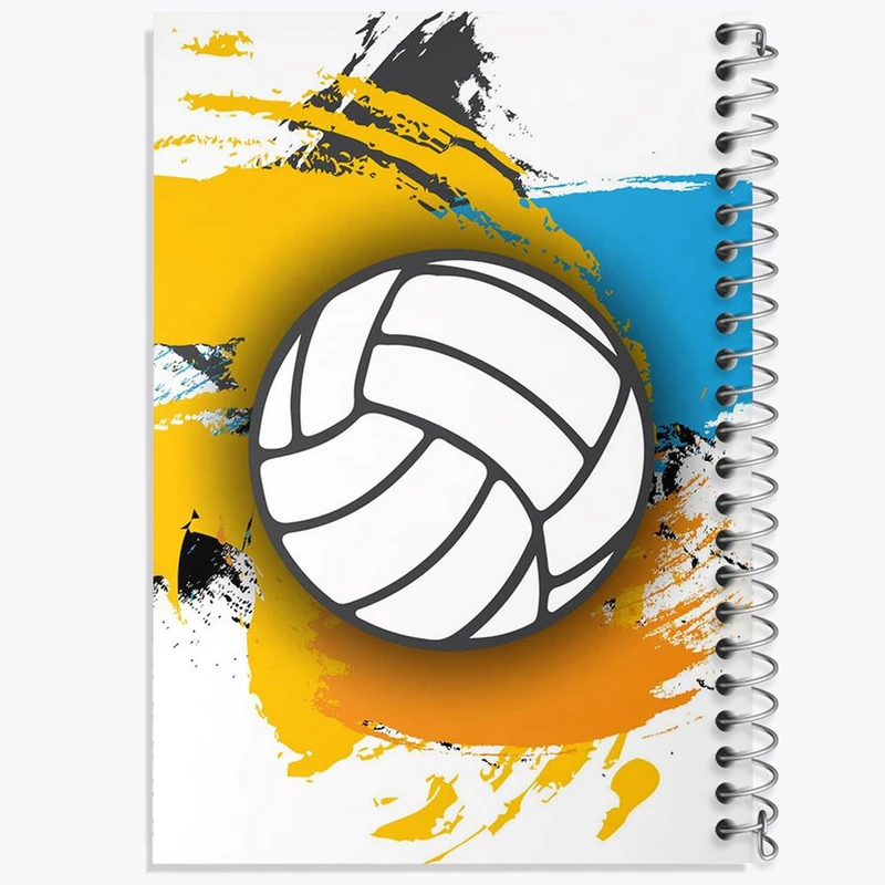 دفتر مشق 100 برگ خندالو طرح والیبال Volleyball کد 26412