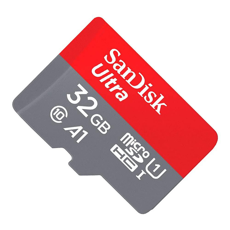 کارت حافظه microSDHC سن دیسک مدل Ultra A1 کلاس 10 استاندارد UHS-I سرعت 100MBps ظرفیت 32 گیگابایت به همراه آداپتور SD