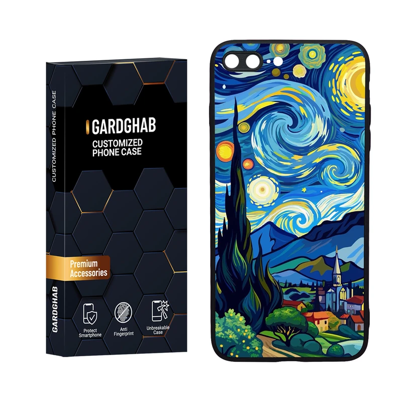 کاور گارد قاب مدل دورژله ای هنری مناسب برای گوشی موبایل اپل iPhone 7 Plus / 8 plus