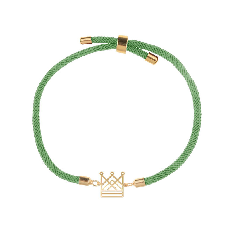 دستبند طلا 18 عیار زنانه مدوپد مدل تاج کد D33-10355