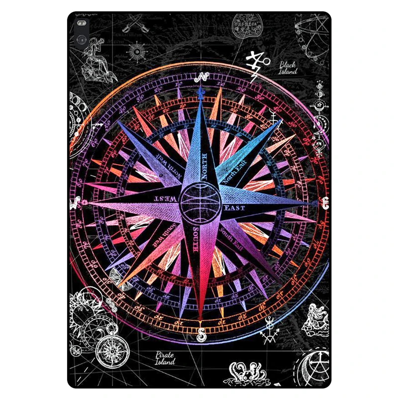 کاور مگافون طرح قطب نما مدل 1501 مناسب برای تبلت لنوو Tab 4 10 Plus / X704L / TB-X704F