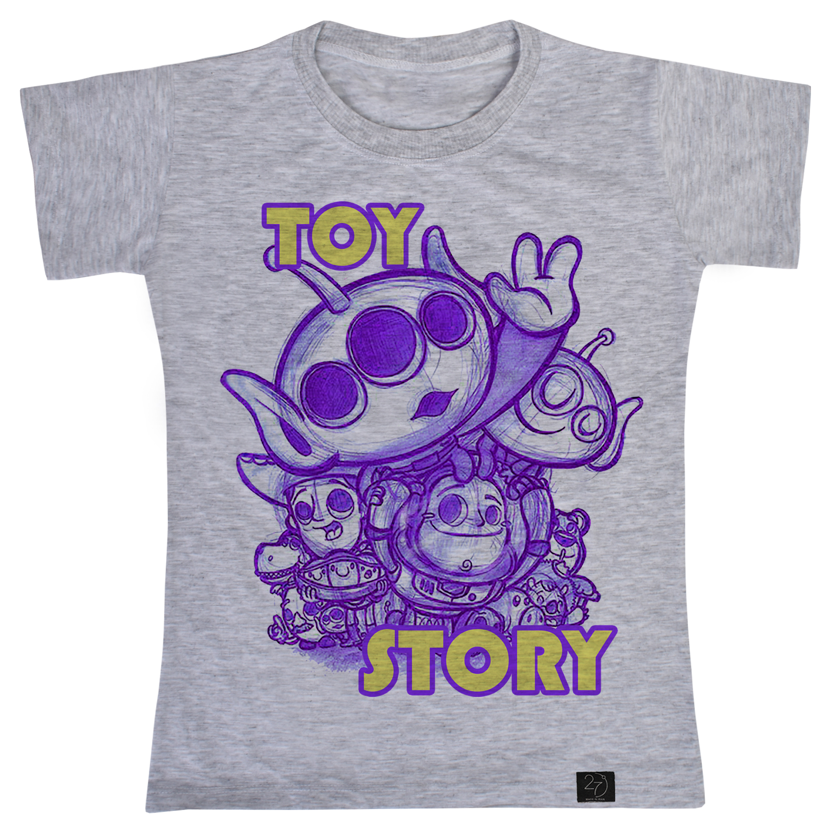 تی شرت دخترانه 27 مدل toy story کد V116