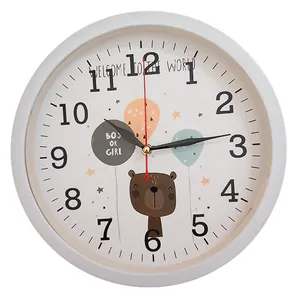 ساعت دیواری کودک مدل خرس کد 04046