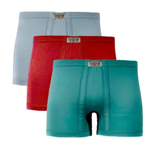 شورت مردانه پنبینه مدل نخ پنبه خالص صادراتی مجموعه 3 عددی