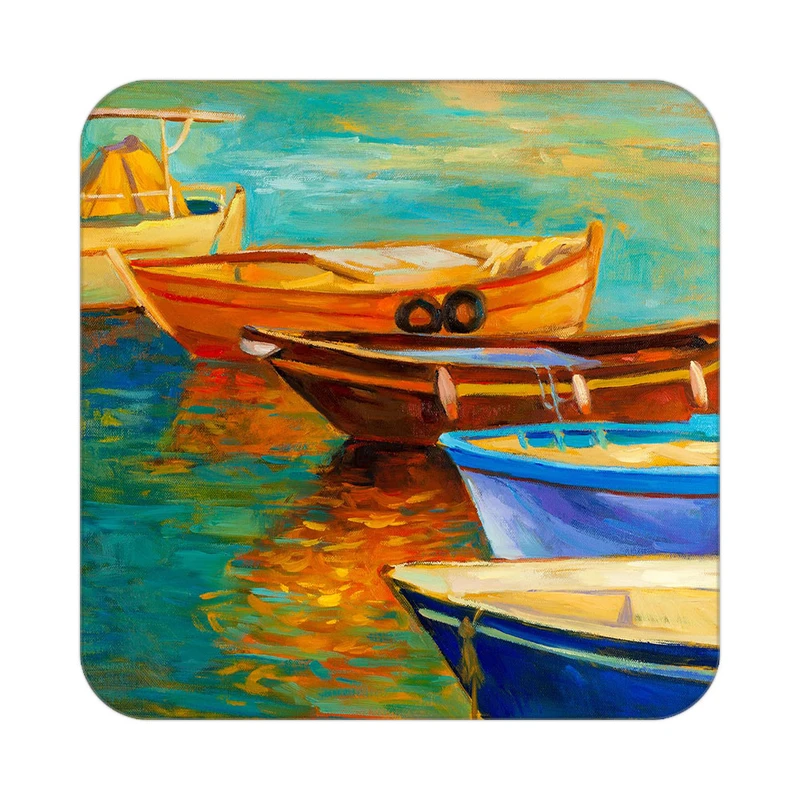 زیر لیوانی کاکتی طرح نقاشی رنگ روغن مدل mg10616