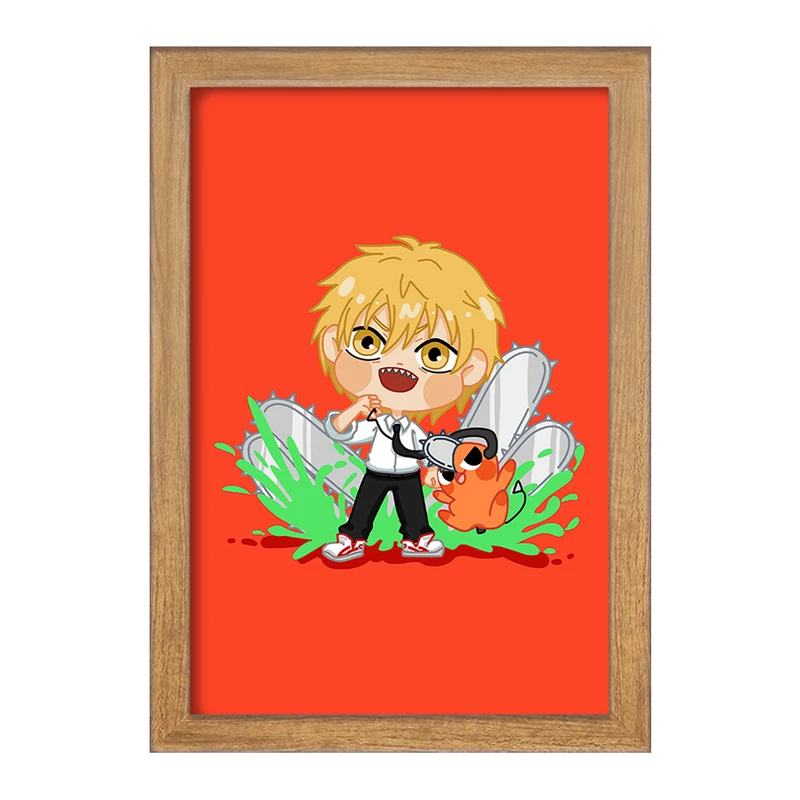 تابلو خندالو مدل انیمه مرد اره ای کد F832