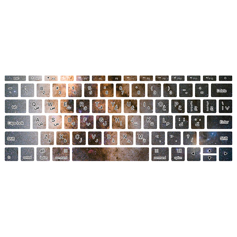 برچسب کیبورد فارسی طرح space180 مناسب برای مک بوک پرو 12 اینچ 2015-2017