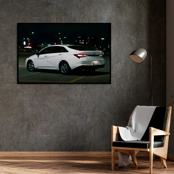 تابلو نوری بکلیت طرح ماشین هیوندا مدل B-D1986