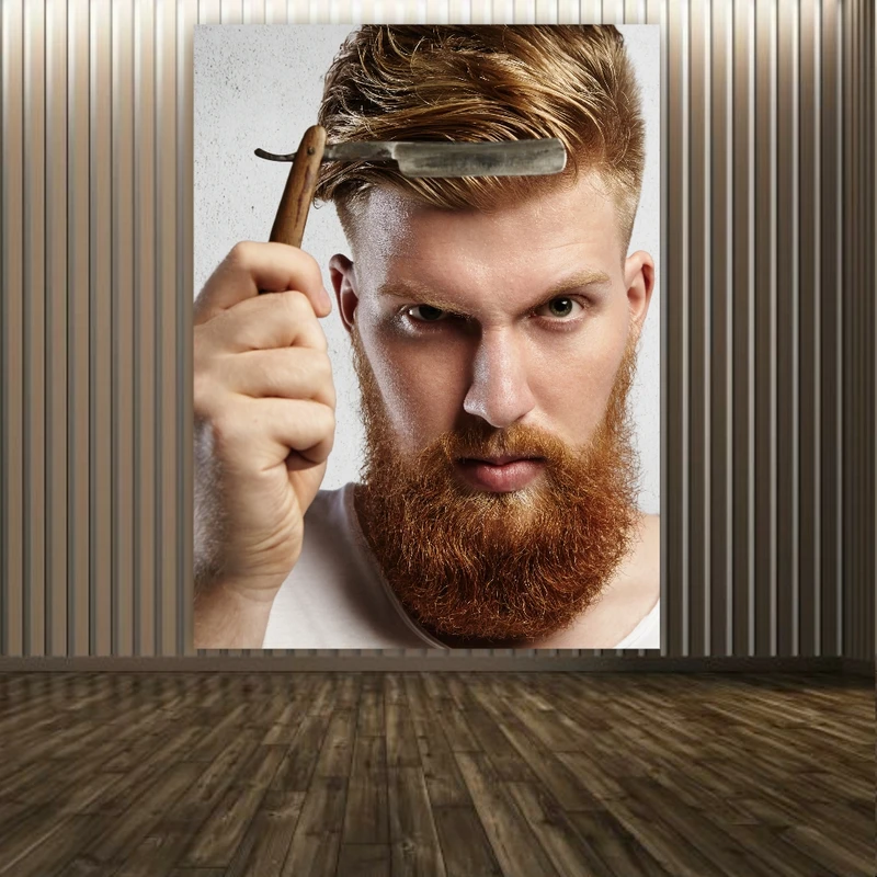 پوستر دیواری طرح آرایشگاه مردانه کد FP10166