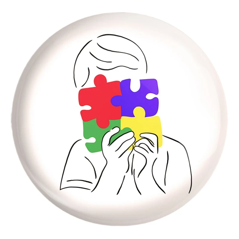 پیکسل خندالو طرح اتیسم Autism کد 26756 مدل بزرگ