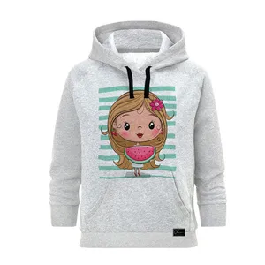 هودی زنانه مدل دختر یلدا کد J133 رنگ طوسی