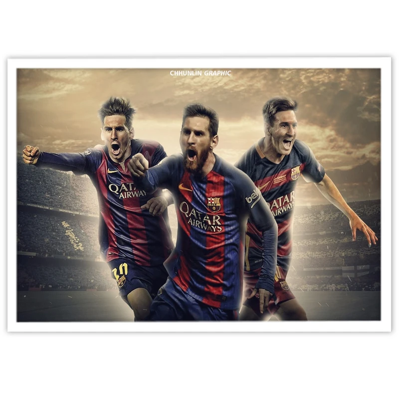 تابلو نوری بکلیت طرح فوتبال تیم بارسلونا مدل W-8816