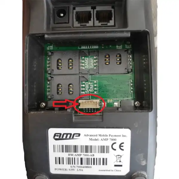 باتری لیتیوم یون مدل AMP7000 ظرفیت 4400 میلی آمپرساعت مناسب برای دستگاه کارتخوان