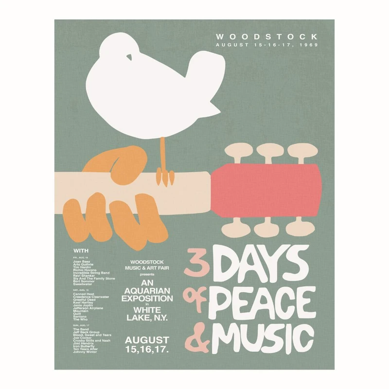 پوستر مدل 3 روز صلح و موسیقی