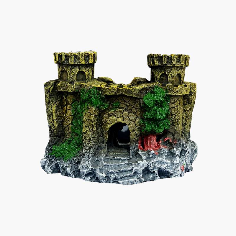 قلعه تزیینی آکواریوم مدل دو بارو قلعه تزیینی آکواریوم مدل دو بارو