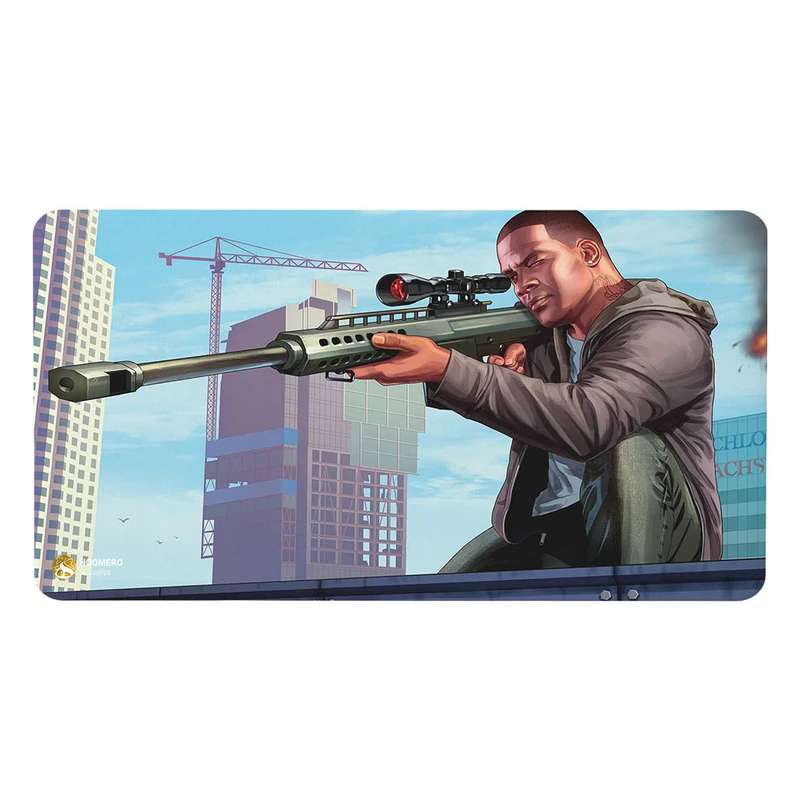 ماوس پد هومرو مدل MX1973 طرح بازی جی تی ای GTA