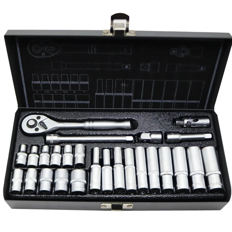 آچار بکس تاپکس مدل SMT-TOPEX-1/4-KOTAH-BOLAND-27cs-taiwan factory مجموعه 27 عددی