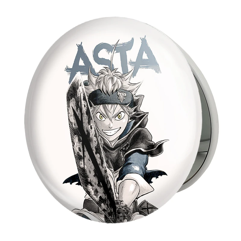 آینه جیبی خندالو طرح آستا انیمه بلک کلاور Black Clover مدل تاشو کد 10253 