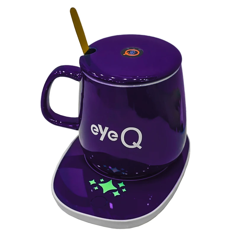 ماگ آی کیو طرح lucky eyeq مدل smart rose کد ai-v26 به همراه گرم کن